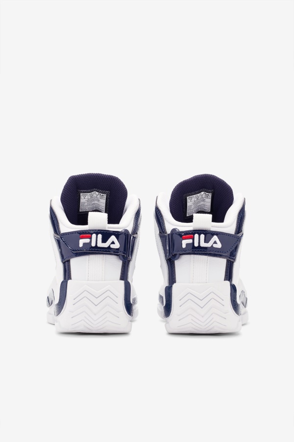 Fila Little Kids\' Grant Hill 2 לבן/כהה/אדום