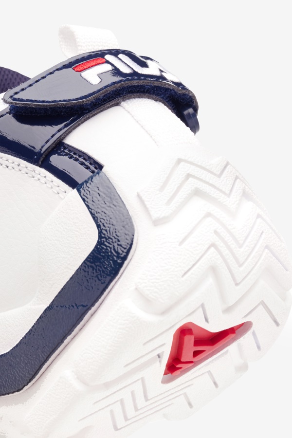 Fila Little Kids\' Grant Hill 2 לבן/כהה/אדום