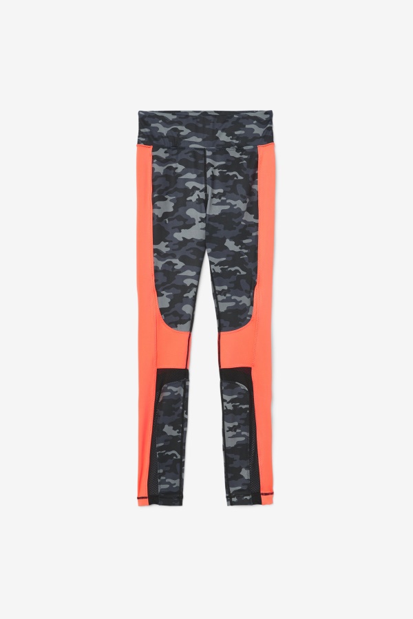 Forza Color Blocked Legging Fila Dark Camo/coral/שחור