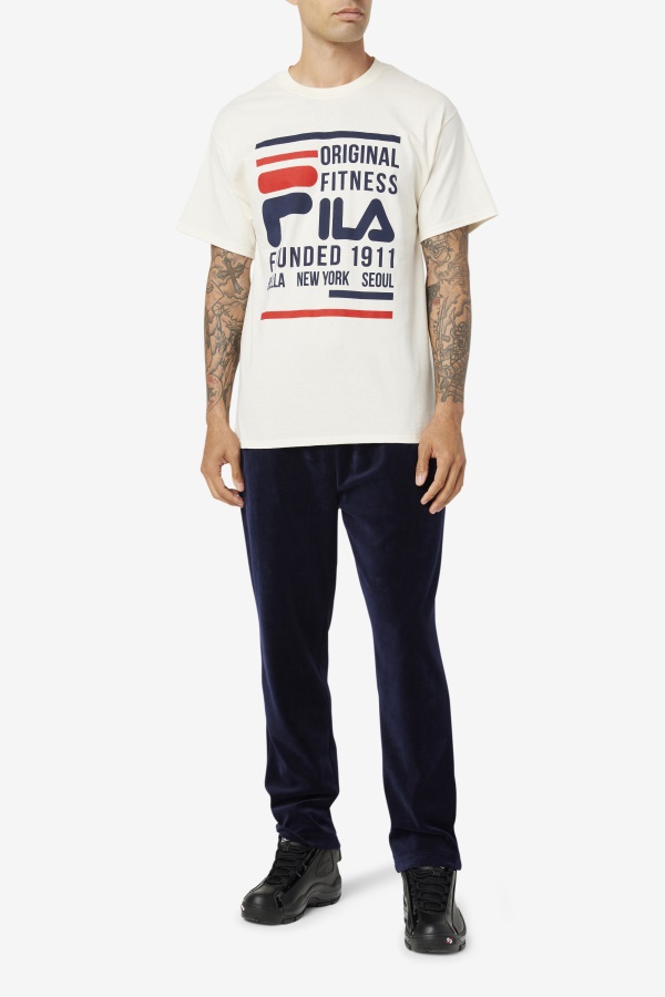חולצת כושר מקורית Fila Gardenia/navy/אדום