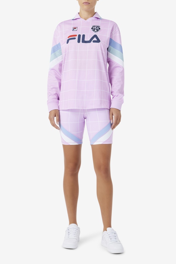 אופני Yareli קצרים Fila Orchid/כחול/לבן