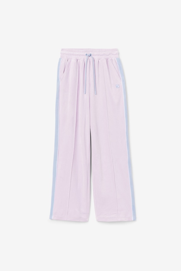 Fila Valery Velour Pants סחלב/כחול/לבן