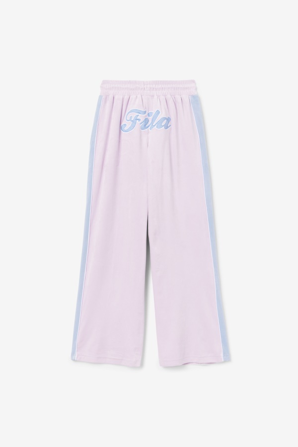 Fila Valery Velour Pants סחלב/כחול/לבן