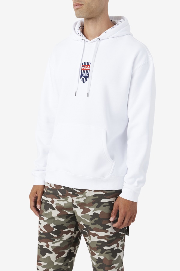 קפוצ\'ון לבן Fila 2pac Patch