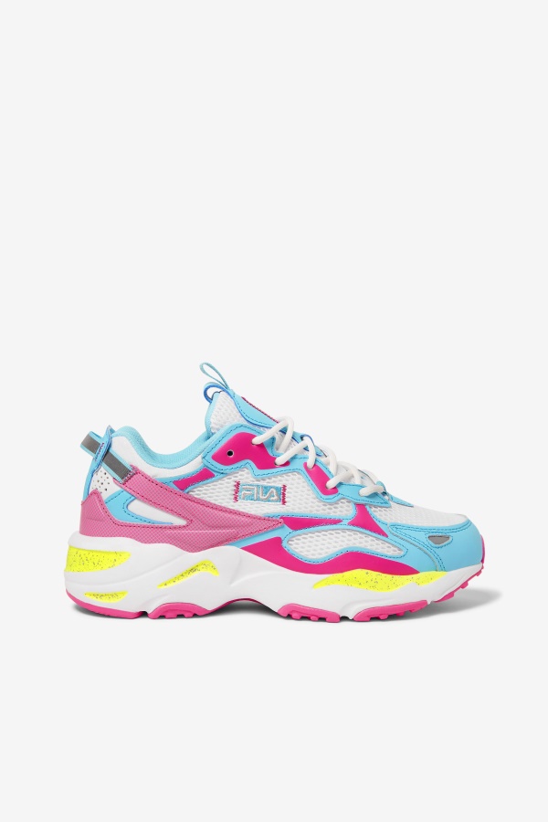 Fila נשים Ray Tracer Apex לבן/ורוד Glo/bluefish
