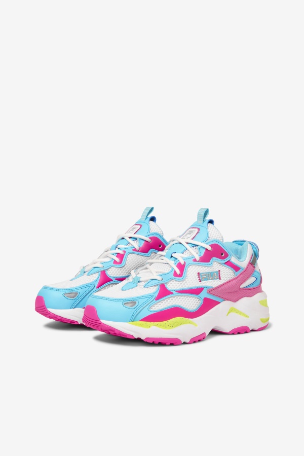 Fila נשים Ray Tracer Apex לבן/ורוד Glo/bluefish