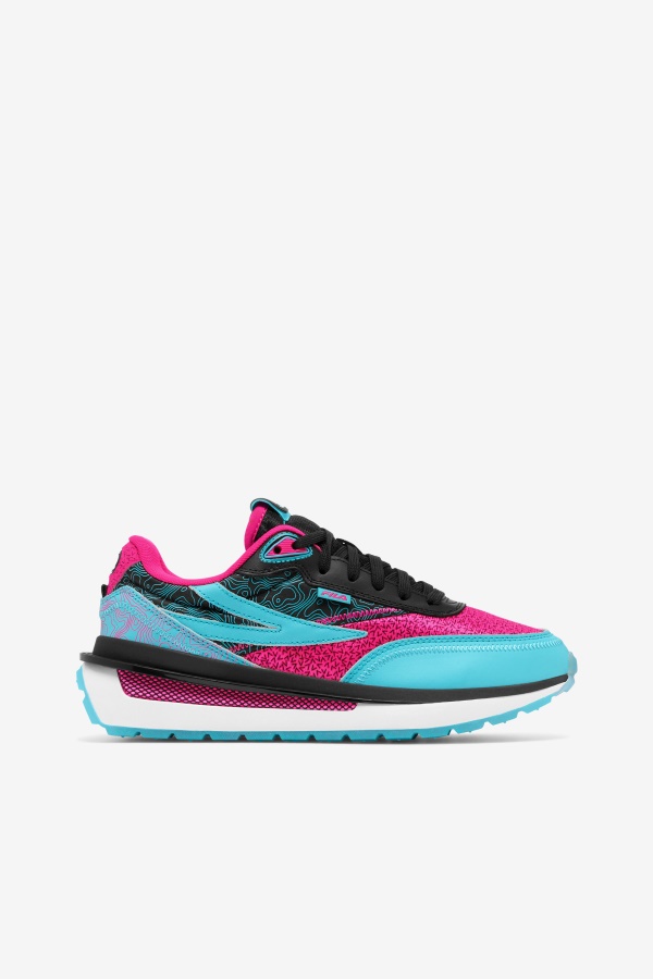 Fila Black/pink Glo/white Rnu לנשים