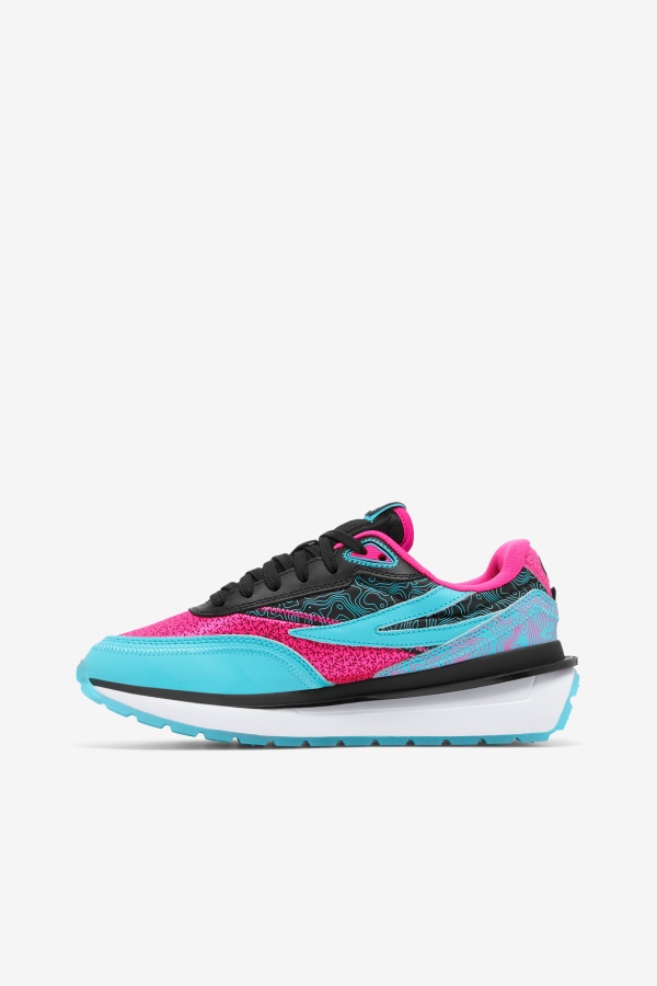 Fila Black/pink Glo/white Rnu לנשים