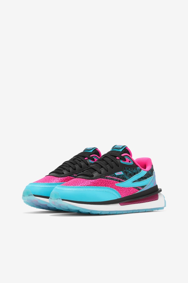 Fila Black/pink Glo/white Rnu לנשים