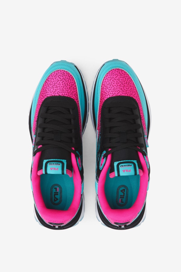 Fila Black/pink Glo/white Rnu לנשים