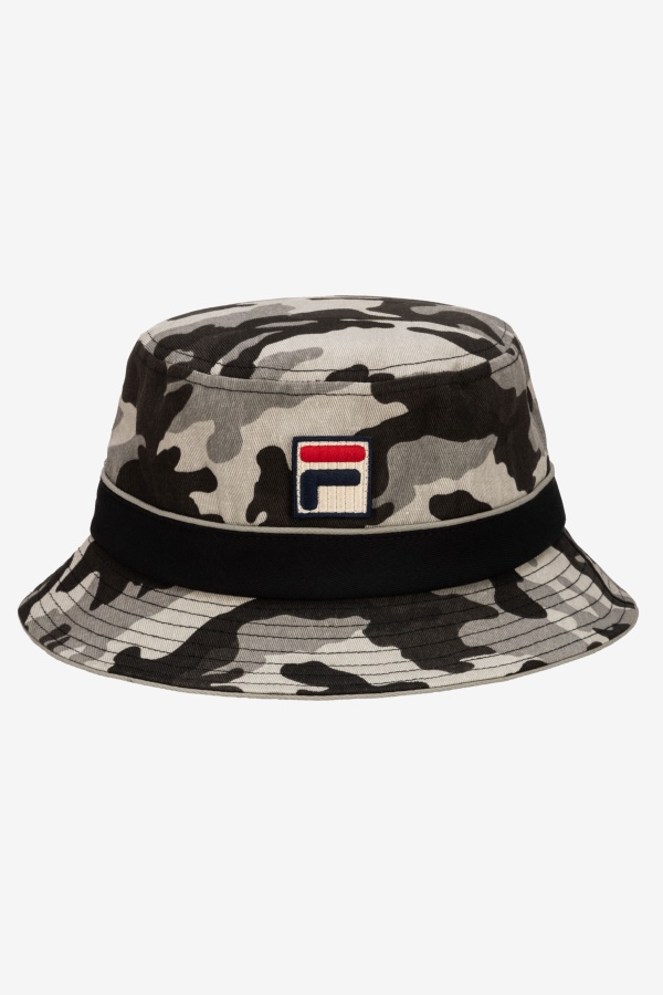 כובע דלי Camo שחור Camo Fila