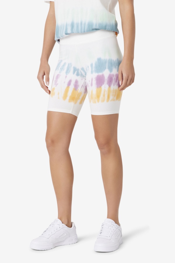 לבן Tie Dye Fila Taima Tie Dye אופניים קצרים