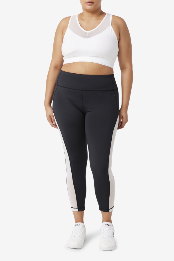 Forza Contrast 7/8 Leggings Fila שחור/לבן