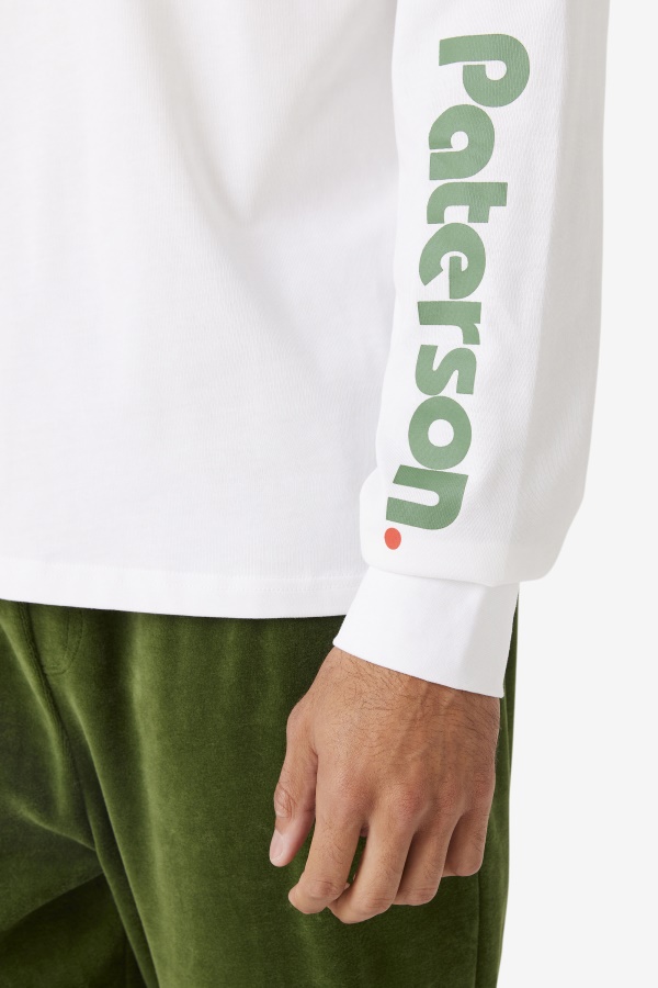 טי שרוול ארוך Fila White Fila X Paterson