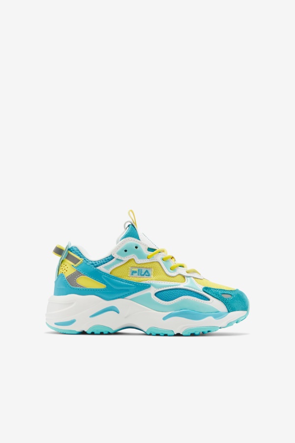 ילדים גדולים Ray Tracer Apex Fila Celandine/כחול/כחול