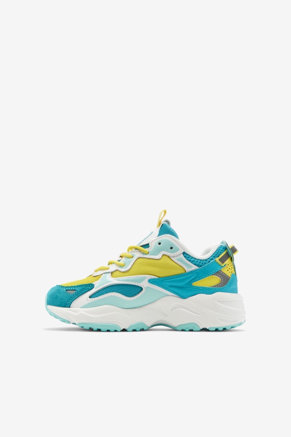 ילדים גדולים Ray Tracer Apex Fila Celandine/כחול/כחול