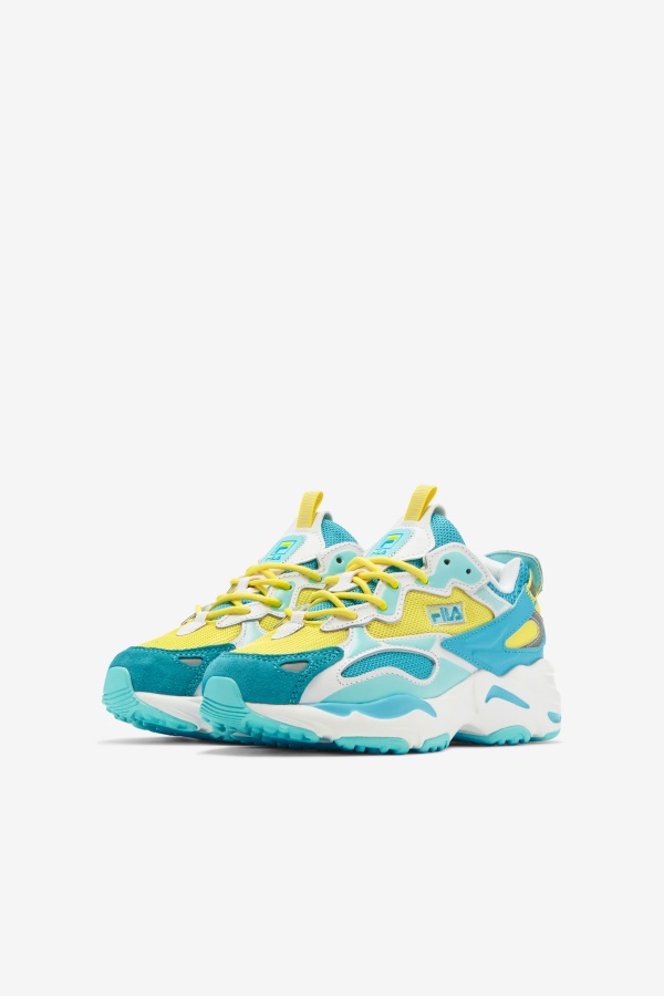ילדים גדולים Ray Tracer Apex Fila Celandine/כחול/כחול