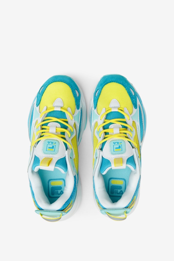 ילדים גדולים Ray Tracer Apex Fila Celandine/כחול/כחול
