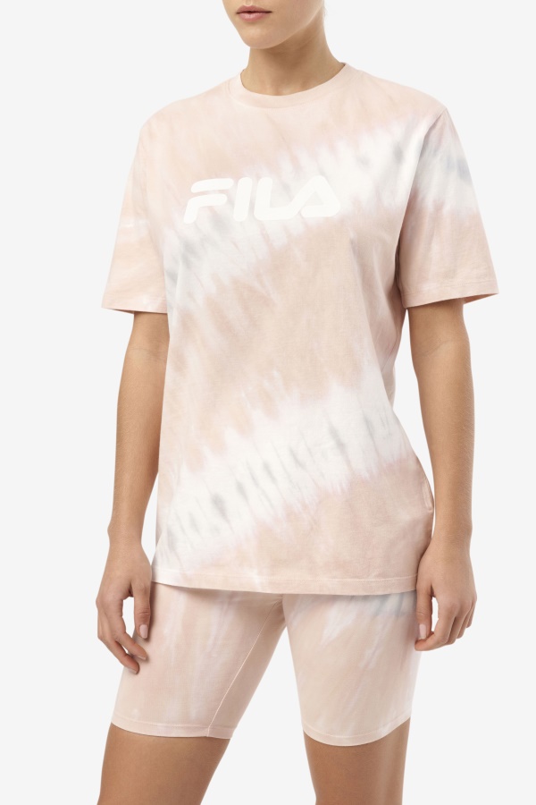 גרדניה/לבן/בלגי בלוק Alivia Tie Dye Tee Fila