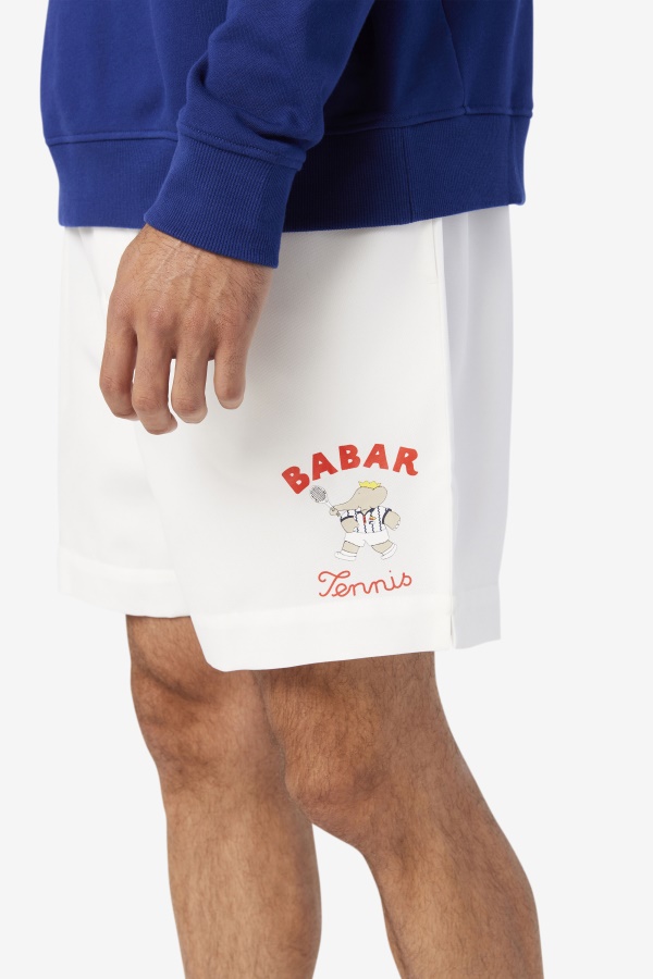 Fila White/beacon Blue/firey Red Fila X Rb Babar Marckus Short