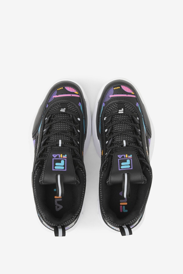 Fila Big Kids\' Disruptor 2 פרימיום שחור/בובע/לבן