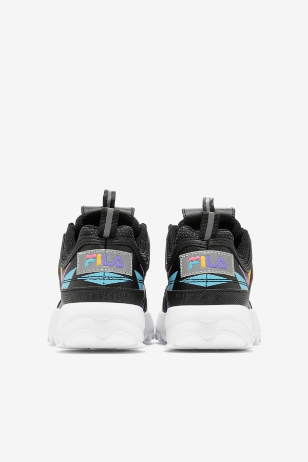 Fila Big Kids\' Disruptor 2 פרימיום שחור/בובע/לבן