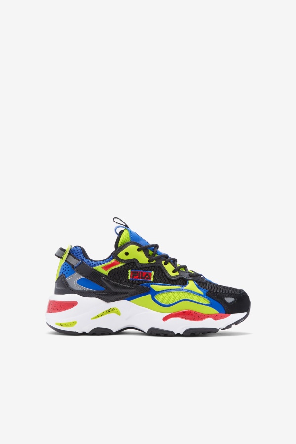 Fila Big Kids' Ray Tracer Apex שחור/כחול/אדום