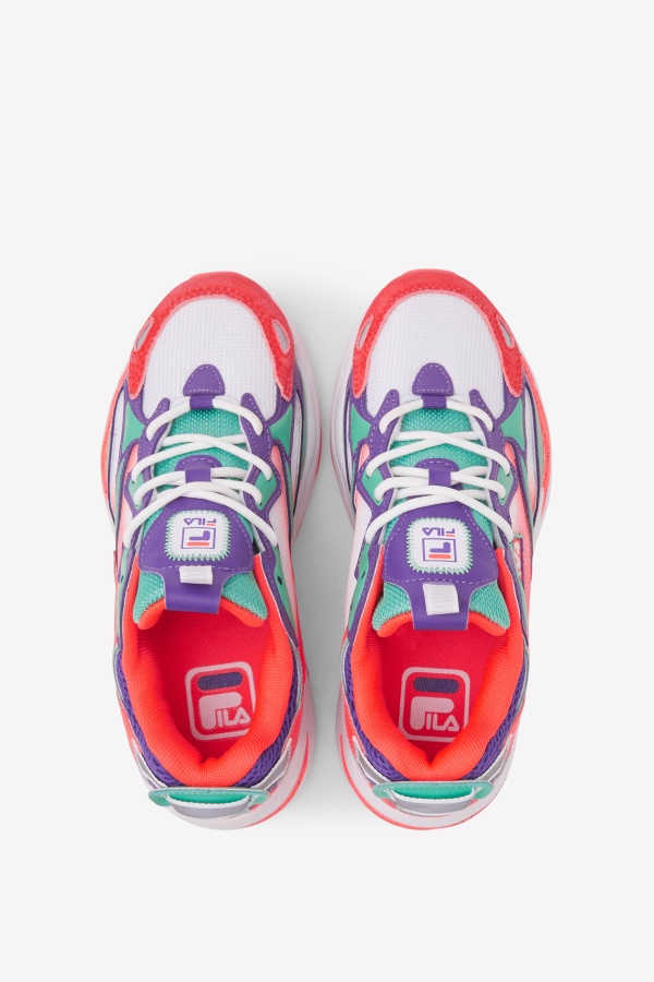 Fila Little Children\'s Ray Tracer Apex לבן/אלמוג לוהט/סגול