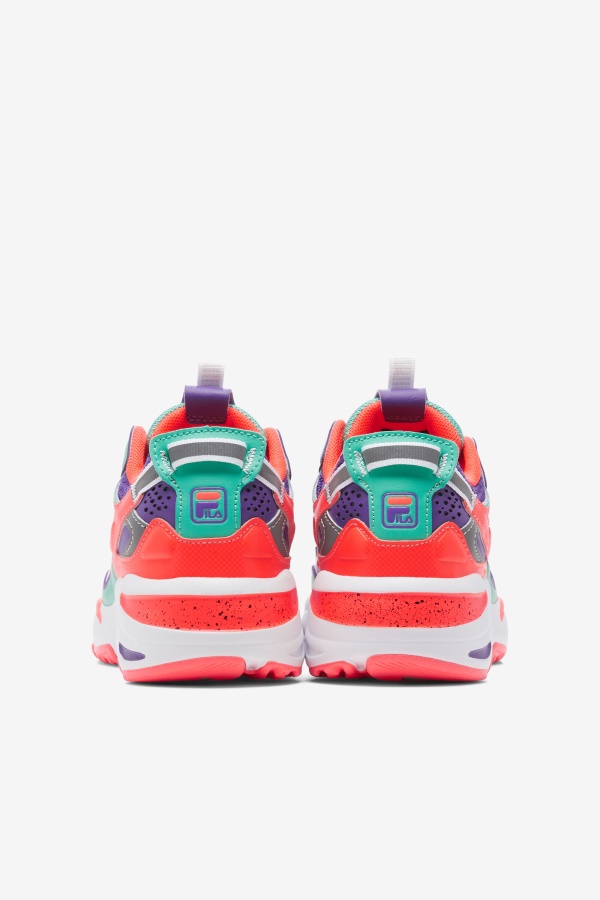 Fila Little Children\'s Ray Tracer Apex לבן/אלמוג לוהט/סגול