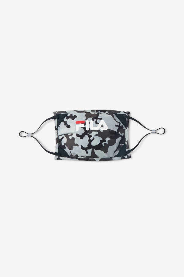 מסיכת פנים מתכווננת שחור/אפור Camo Fila