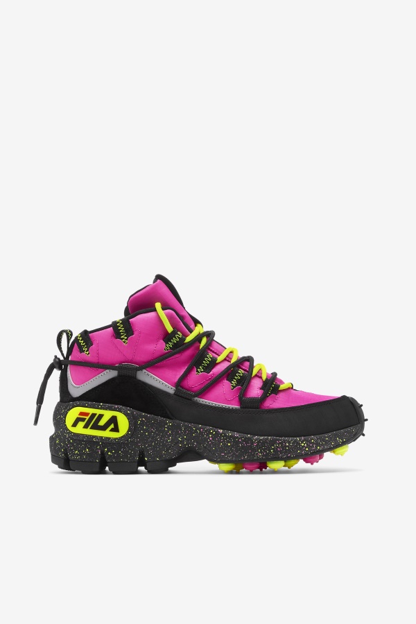 Women's Grant Hill 1 X Trailpacer לבד ורוד/שחור/צהוב