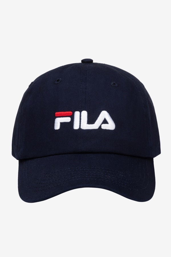 כובע בייסבול לוגו רקום Fila נייבי