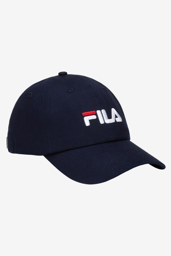 כובע בייסבול לוגו רקום Fila נייבי