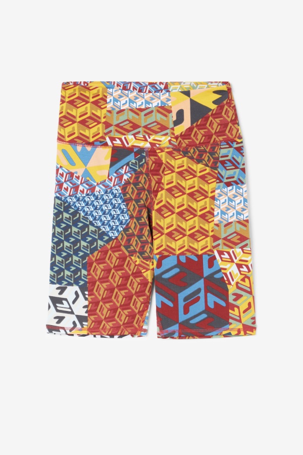 אוקיינוס/צהוב/לבן Elwen Bike Short Fila