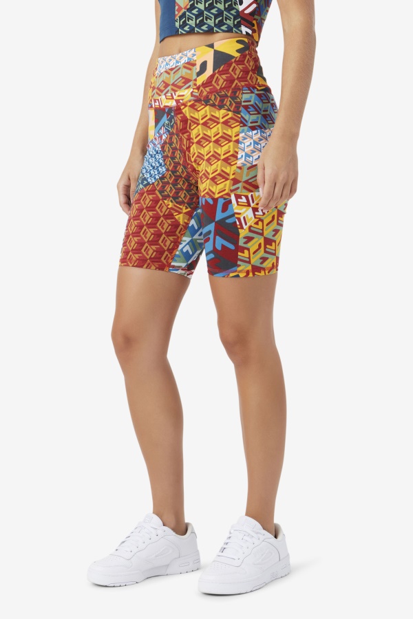 אוקיינוס/צהוב/לבן Elwen Bike Short Fila