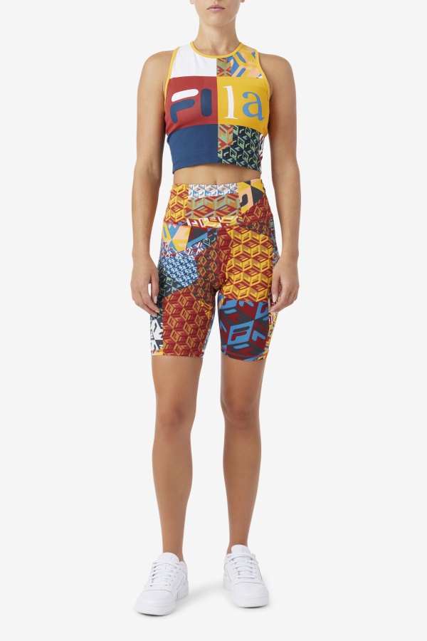 אוקיינוס/צהוב/לבן Elwen Bike Short Fila