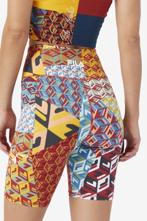 אוקיינוס/צהוב/לבן Elwen Bike Short Fila