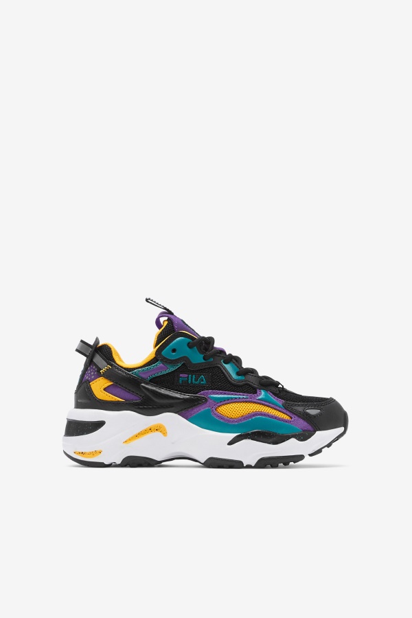 שחור/סגול/לבן ילדים קטנים Ray Tracer Apex Fila