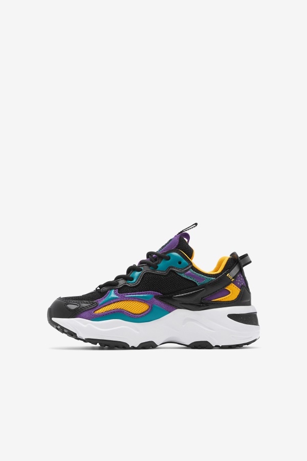שחור/סגול/לבן ילדים קטנים Ray Tracer Apex Fila