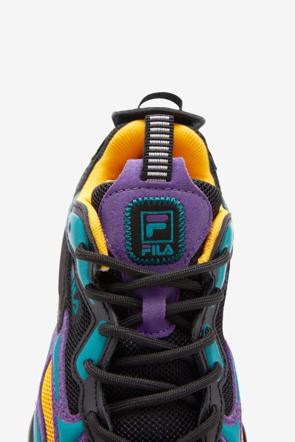 שחור/סגול/לבן ילדים קטנים Ray Tracer Apex Fila