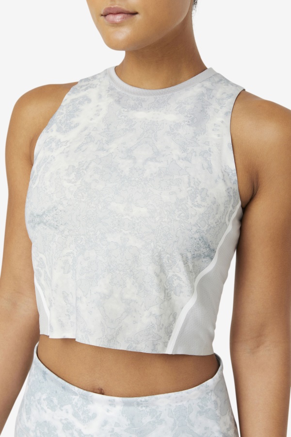 Fila Highrise/white Uplift Crop Top Athletic