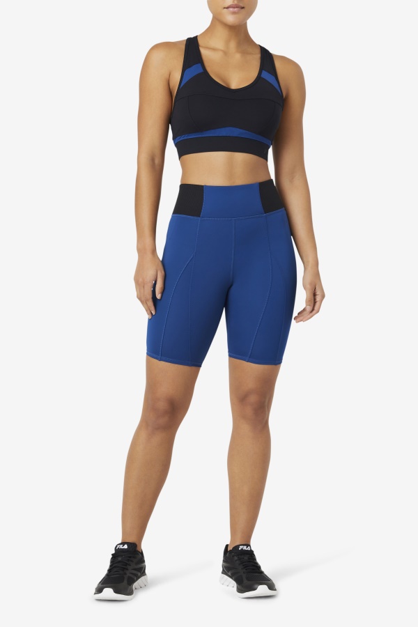 Navy Peony Fila Forza 8\" Texture Bike Short