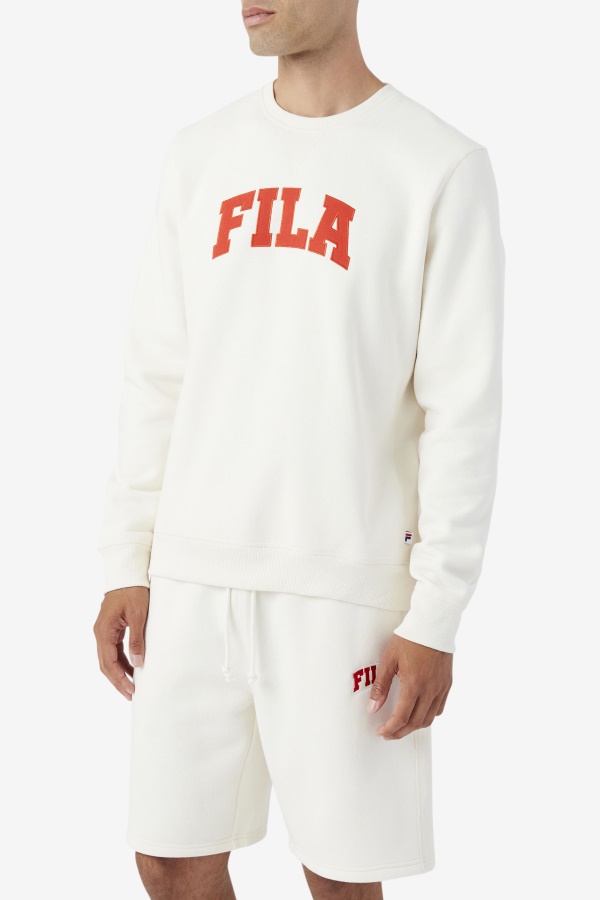 Kory Crewneck Sweatshsirt Fila Gardenia/אדום לוהט