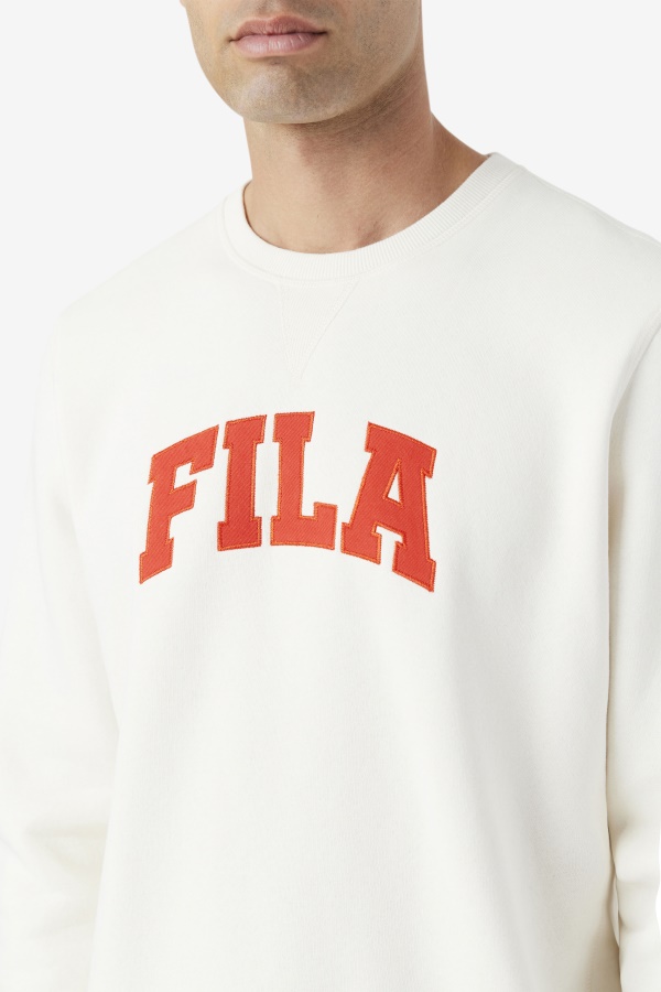 Kory Crewneck Sweatshsirt Fila Gardenia/אדום לוהט