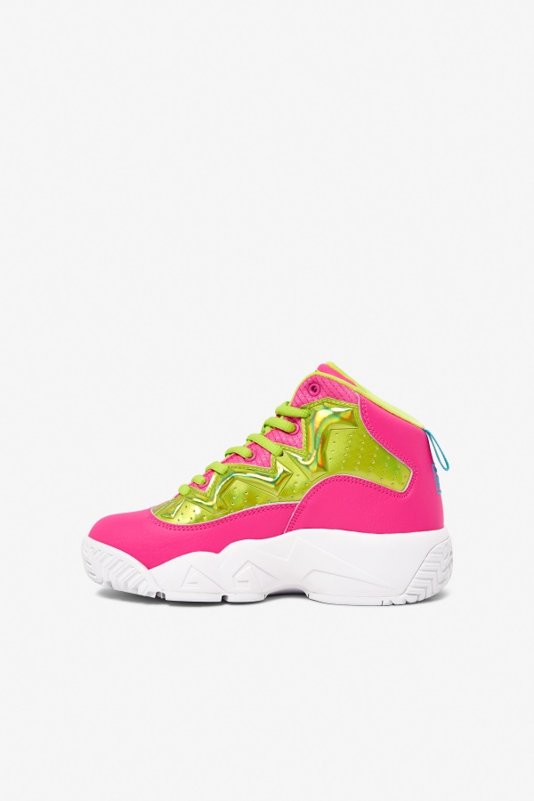 Fila Little Children\'s Mb ליל הליכה ורוד/ליים פונץ\'/לבן