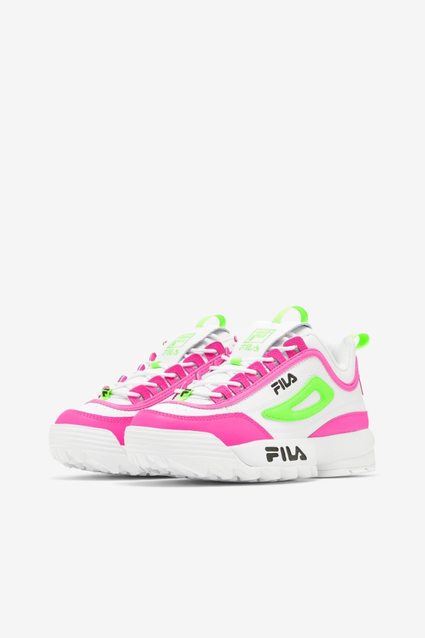 לבן/ורוד/ירוק Fila Disruptor Women\'s 2 פרימיום