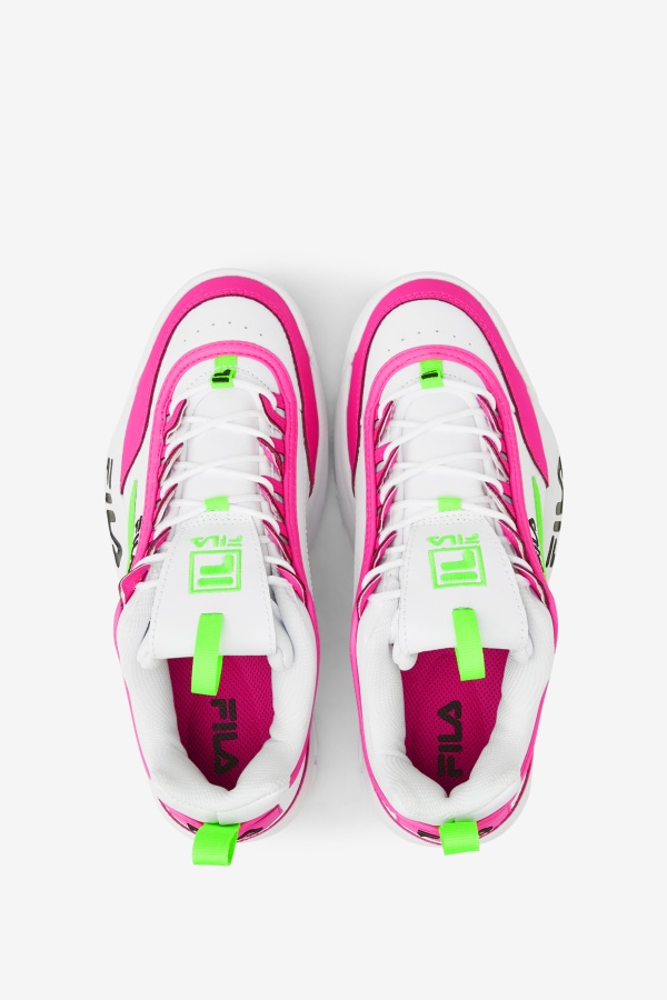 לבן/ורוד/ירוק Fila Disruptor Women\'s 2 פרימיום
