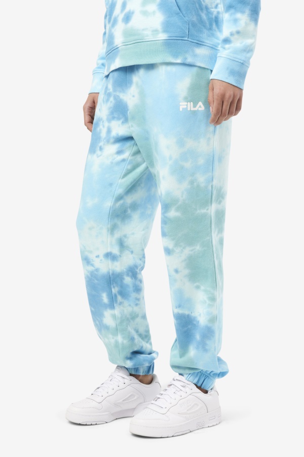 לבן/שפלש/הכל/לאטיגו ביי Raleigh Tie Dye Jogger Fila