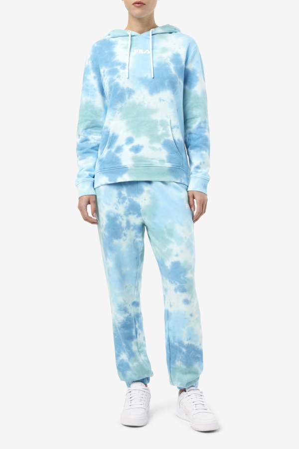 לבן/שפלש/הכל/לאטיגו ביי Raleigh Tie Dye Jogger Fila