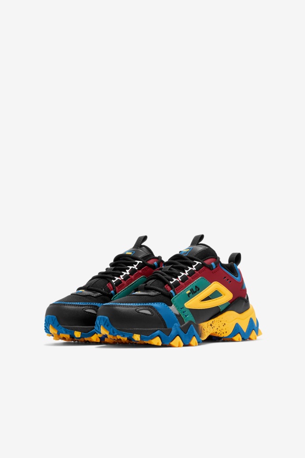שחור/ריו אדום/אימפריאל כחול Fila Little Children\'s Oaktmont Tr